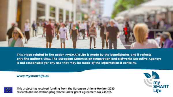Das Video entstand im Rahmen des Projektes mySMARTLife, das finanziell unterstützt wird von Horizon 2020, einem Forschungs- und Innvovationsprojekt der Europäischen Union (Fördernummer 731297.)