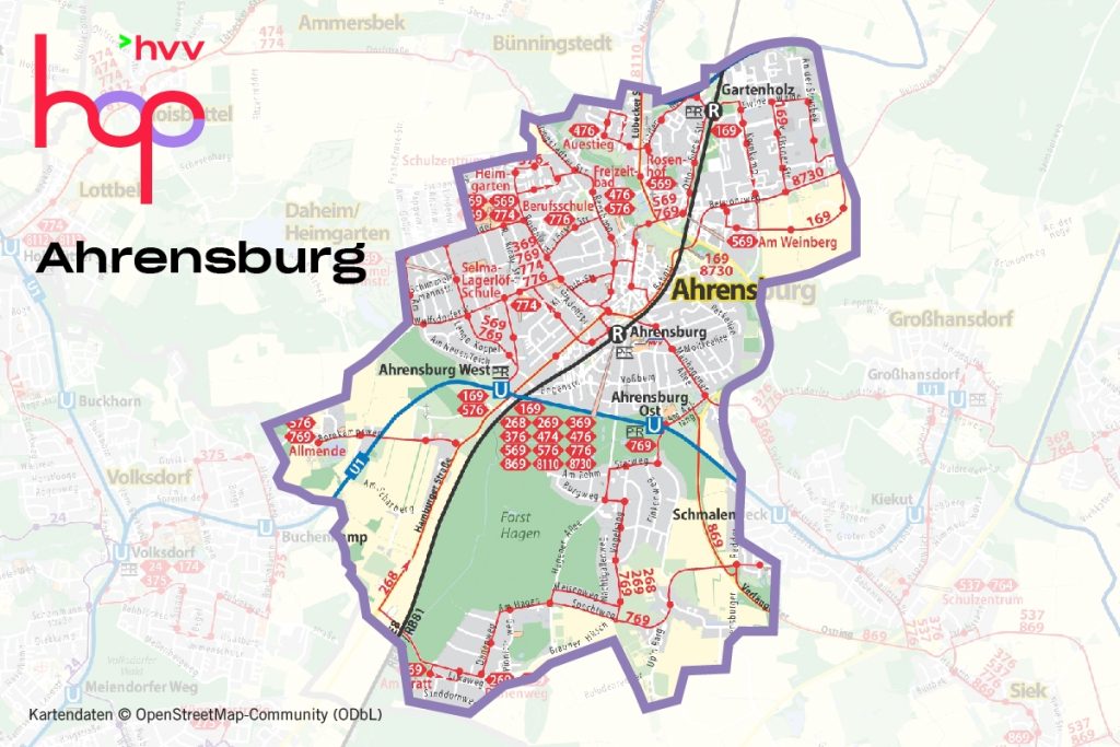 hvv hop in Ahrensburg